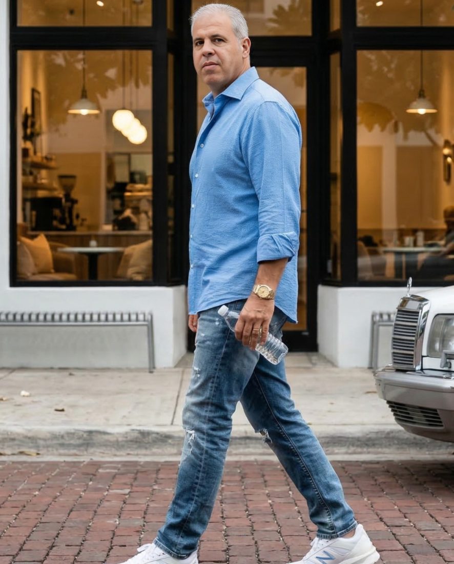 Stephen Monaco walking