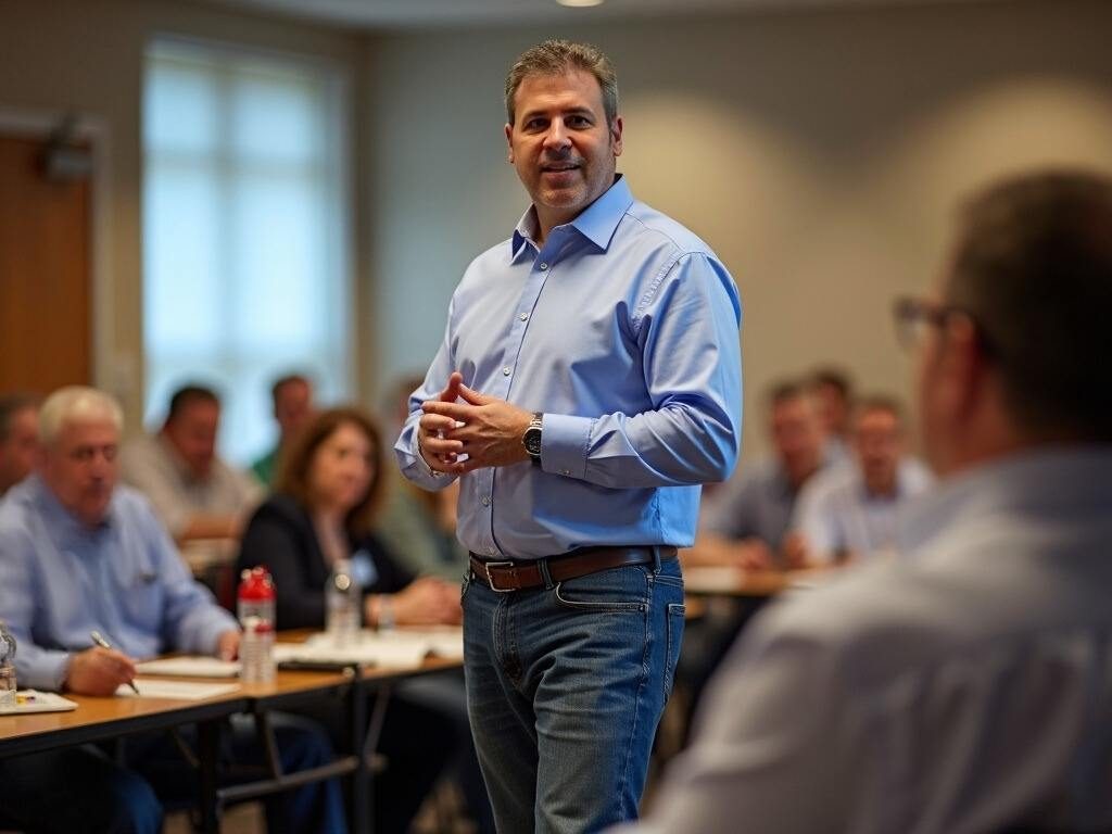 Stephen Monaco leading a workshop